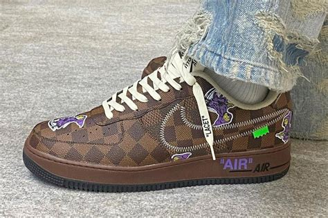 Have A Look At The Ultra Chic Louis Vuitton X Nike Air Force Sneakers Luxurylaunches