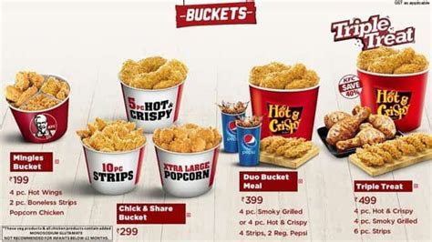 Attractive combos & deals available from our menu for a 'so good' feast! Bucket Kentucky Fried Chicken Menu Prices en 2020