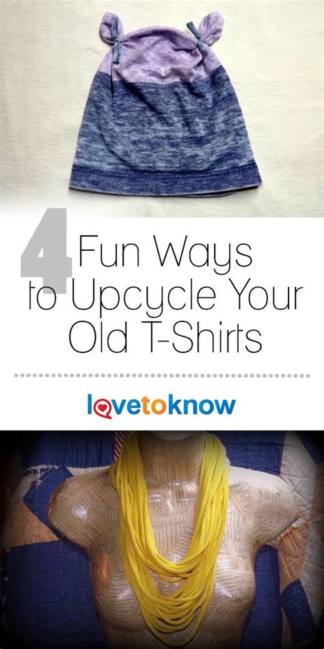4 Fun Ways To Upcycle Your Old T Shirts Lovetoknow Old T Shirts