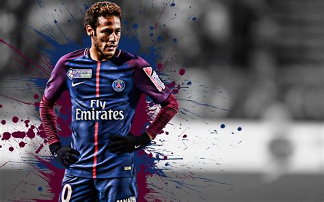 Neymar Paris Saint Germain F C Ligue Francja Tapety Na Pulpit