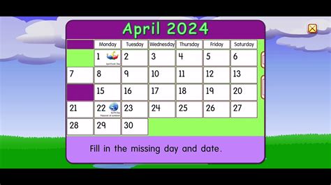 Starfall Calendar April 7 2024 Youtube