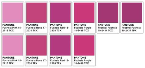 Colour Me Fuchsia Fuchsia Pantone Color Chart Purple Color Palettes
