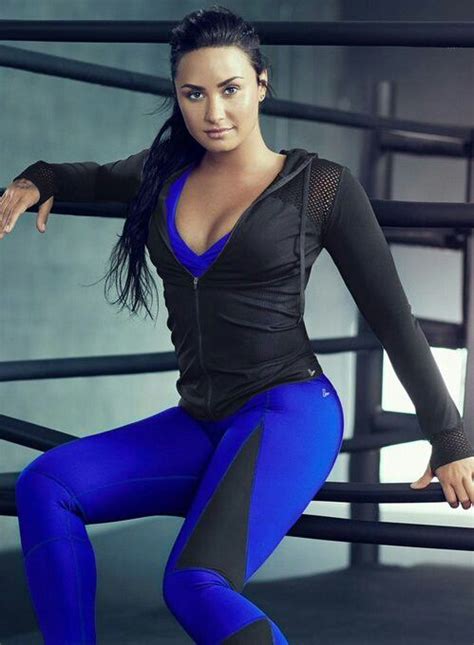 demi lovato for her august 2017 fabletics workout clothing line