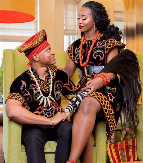 Clipkulture Couple In Cameroon Bamenda Toghu Top Dress And Cap