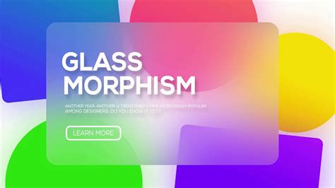 Glass Morphism New Ui Design Trend In Ionic Framework One Line