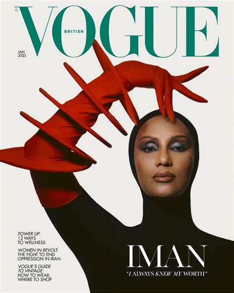 Goddess Extraordinaire Iman Is British Vogues January Cover Star Tom Lorenzo
