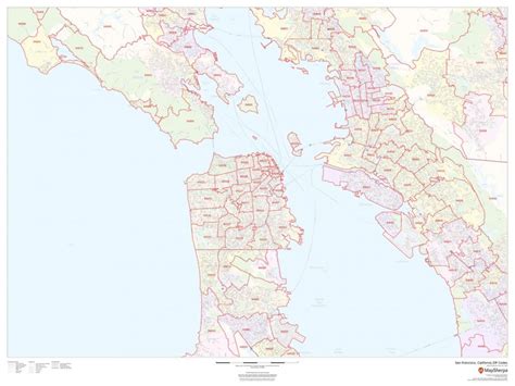 San Francisco Zip Code Map California