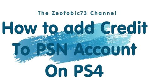 This wikihow shows you how to remove credit card information associated with an account on a ps4 console. Sony PS4 - How to Add Credit to PSN Account on PS4 - YouTube