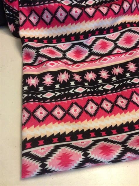 Double Knit Tribal Print Fabric 1 Yard Only Available In
