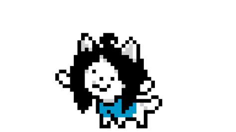 Undertale Temmie Pixel Art Grid