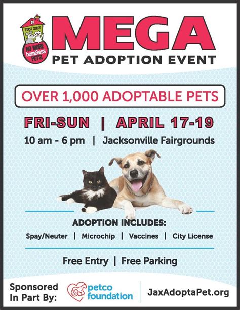 Meet any requirements for the specific pet you are interested all adopted animals may be returned for illness or behavior problems within fourteen (14) days of the adoption. COJ.net - Mega Pet Adoption Event