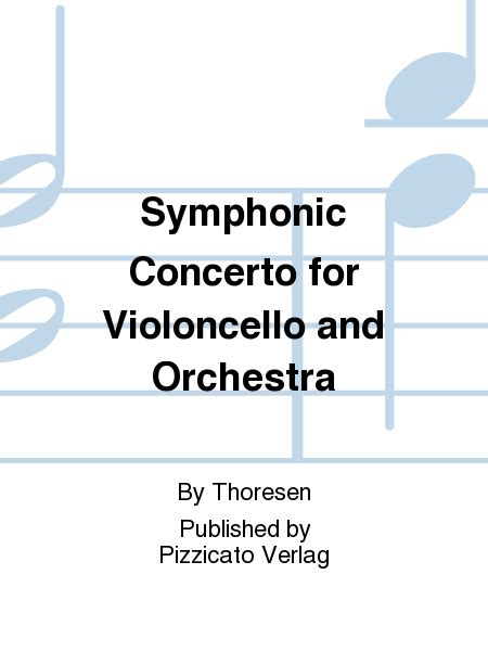 Symphonic Concerto For Violoncello And Orchestra Cello Solo Sheet Music Sheet Music Plus