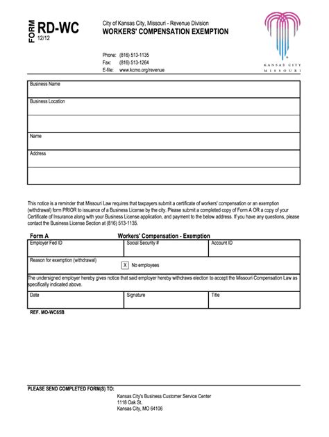 Workers Comp Exemption Form Pdf Fill Out And Sign Online Dochub