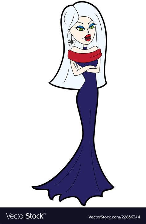 Cartoon Vampire Girl Royalty Free Vector Image