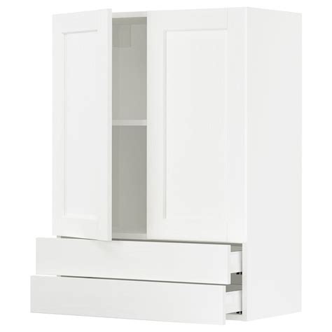 Sektion Maximera Wall Cabinet W 2 Doors2 Drawers White Enköping