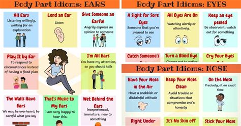 Check spelling or type a new query. Commonly Used Body Idioms in English - 7 E S L
