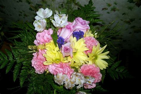 Hd Wallpaper Roses Carnations Alstroemeria Chrysanthemum Color