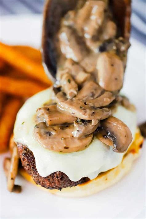 Mushroom Swiss Burger With Video How To Feed A Loon