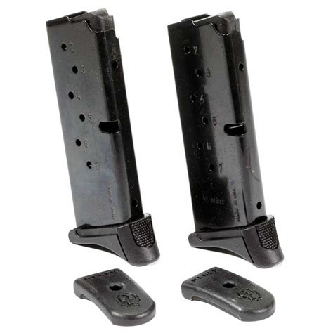 2 Pack Of Ruger Lc9 Lc9s Ec9s 7rd 9mm Magazines With Finger Rest