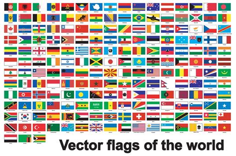 All World Flags Vector Tag Label Flat Icons 2020 Vers