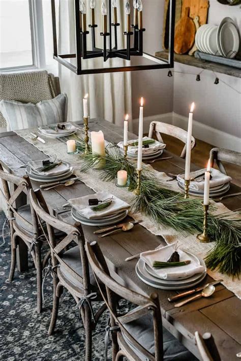 Country Christmas Table Decorations