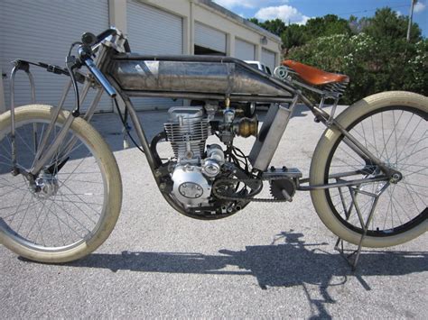 Board Track Racer Replica With Images Rat Bike Motorized Bicycle