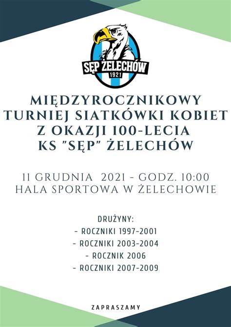 Międzyrocznikowy turniej siatkówki kobiet z okazji 100 lecia KS Sęp