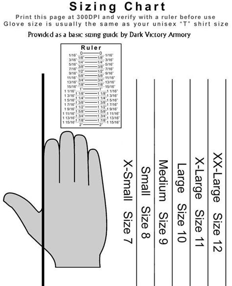 Hockey Goalie Glove Size Chart