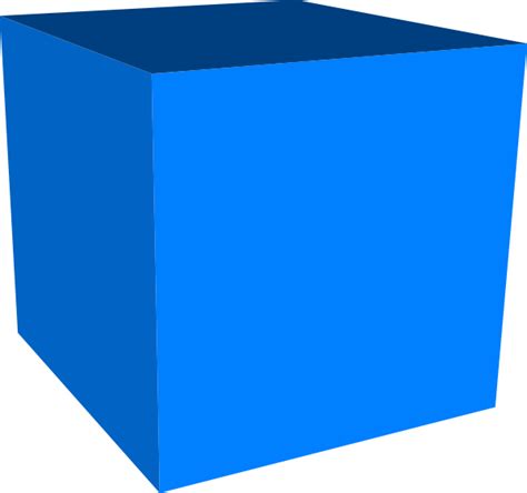 Blue Cube Clip Art At Vector Clip Art Online Royalty Free