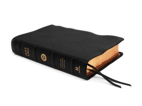 Esv Preaching Bible Black Goatskin Leather By Crossmap Books