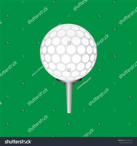 Golf Ball Illustration Vector Design Green Stock Vector Royalty Free