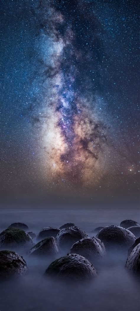 1080x2400 Milky Way Over The Bowling Ball Beach 1080x2400 Resolution