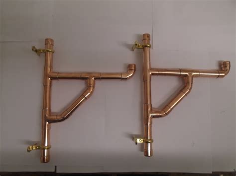 Soldering brass to copper pipe | how to plumbing soldering a brass valve and copper pipe you can find any of the items seen in this video below and your. Pair of handmade industrial style copper pipe shelf brackets