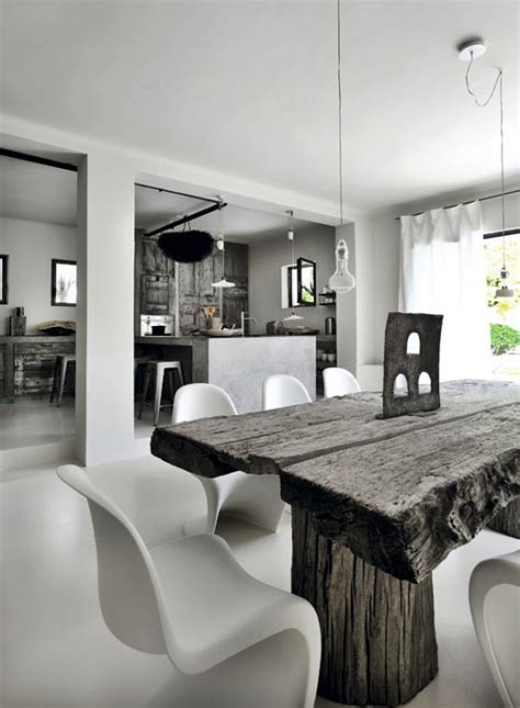 Stunning Grey And White House With Cool Art Touches Digsdigs
