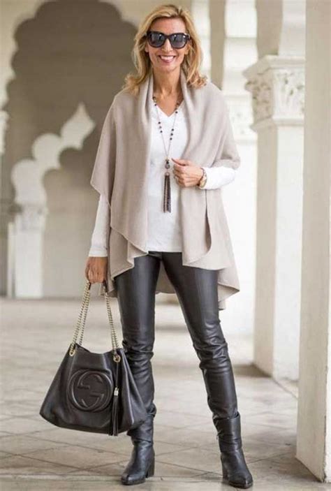 Fall Outfits Women Over 40 Over 50 How To Wear Leggings