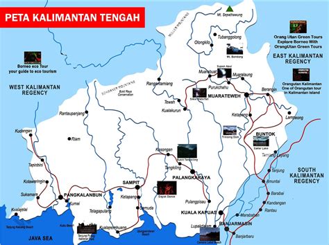 Peta Kalimantan Tengah Lengkap Nama Kabupaten Dan Kota Web Sejarah My