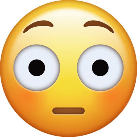 Flushed Emoji Download Iphone Emojis Ios Emoji Shocked Emoji