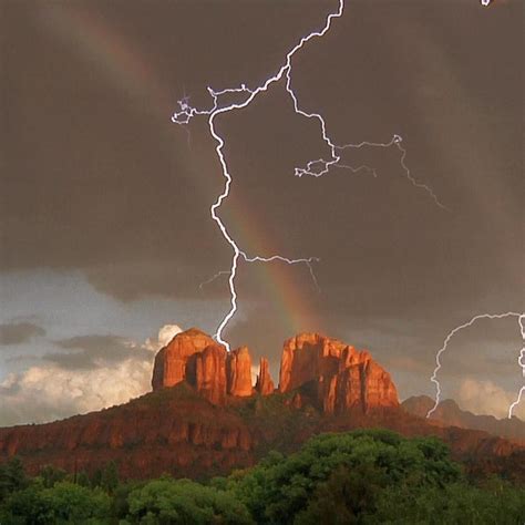 Arizona Monsoon Sedona Arizona Wild Weather Lightning
