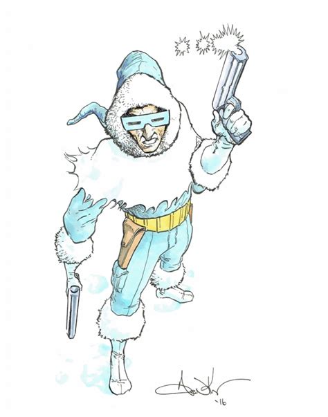 Captain Cold by Aaron Kuder, in Matthew Cain's Commissions Comic Art