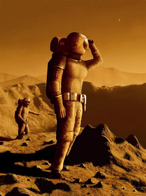 Astronauts On Mars Photograph By Mark Garlickscience Photo Library