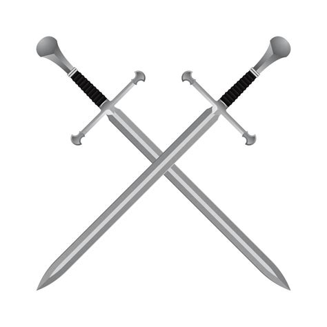 Medieval Crossed Swords 1214069 Vector Art At Vecteezy