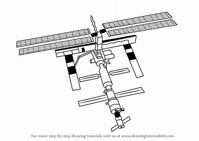 Space Station Draw Step Drawing Outer Tutorials