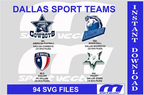 Dallas Sport Teams 94 Svg Files Dallas Sport Logo Vector Dallas Logo