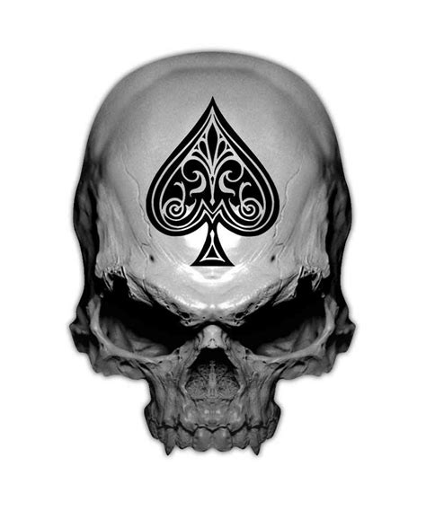 No matter how the card looks like every card is unique in the deck of 52 cards. Ace of Spades Skull Decal - Death Card Sticker Decals | eBay