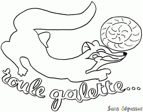 Coloriage Roule Galette  Sans Dépasser