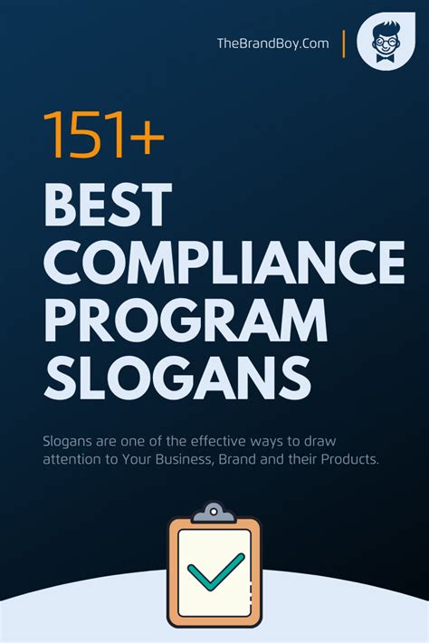 135 Perfect Compliance Slogans And Taglines Sideandplus