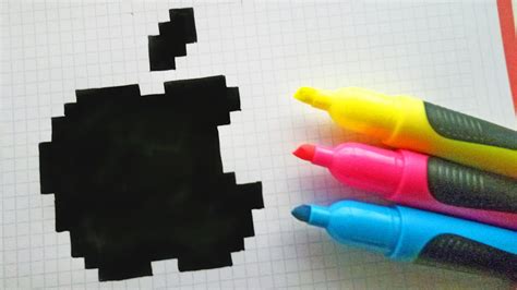 Handmade Pixel Art How To Draw Logo Apple Pixelart