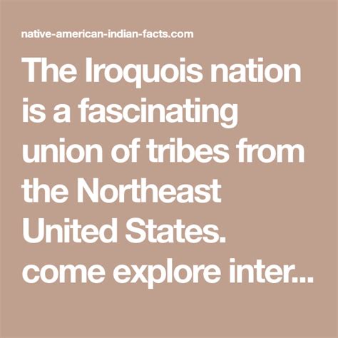 Facts About The Iroquois Tribe Thalvorson