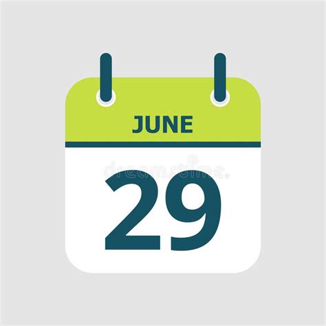 June 29th Date On A Single Day Calendar Gray Wood Block Calendar