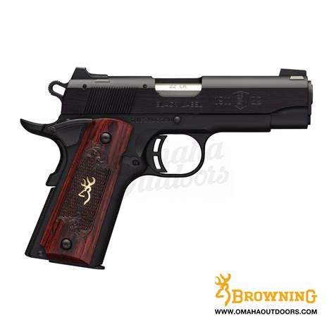Browning 1911 22 Black Label Medallion Compact Pistol 10 Rd 22lr